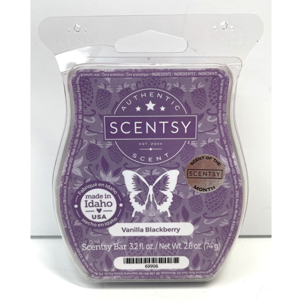 Scentsy Wax Bars Vanilla Blackberry ~ Discontinued